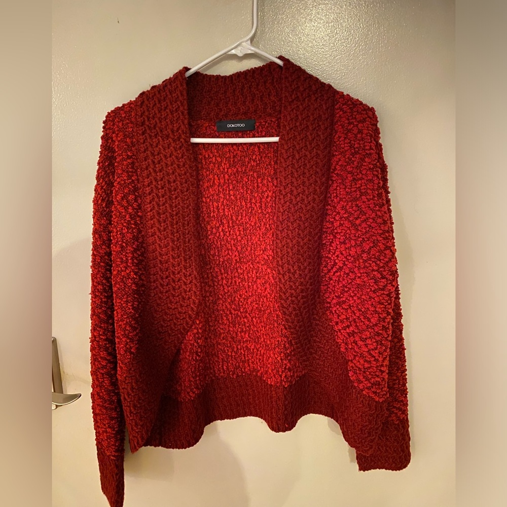 Dokotoo Women's Fashion Open Front Long Sleeve Chunky Knit Cardigans Sweaters